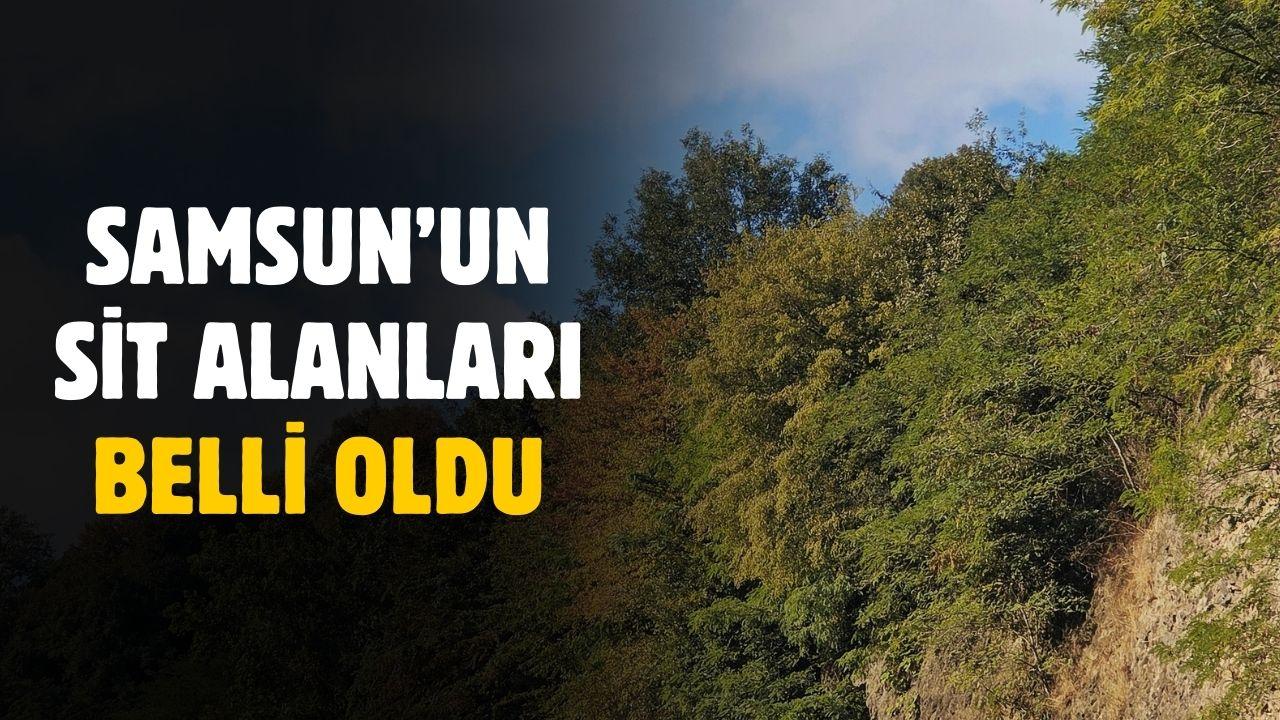 Samsun'un sit alanları belli oldu