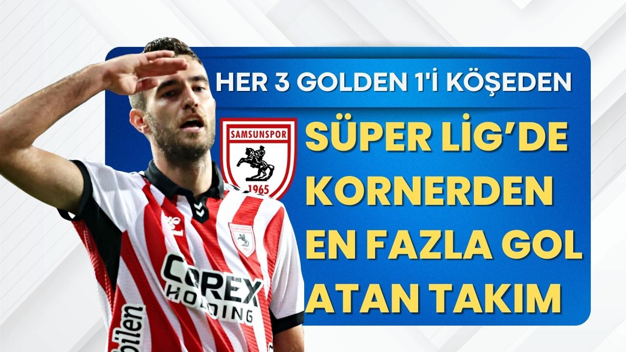 Süper Lig'den kornerden en fazla gol atan takım Samsunspor