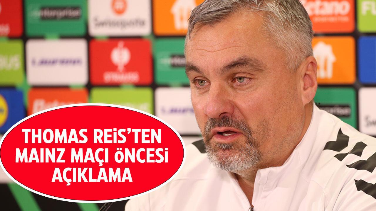 Thomas Reis Mainz maçı öncesi açıklama yaptı! Reis: Oyuncularıma güveniyorum