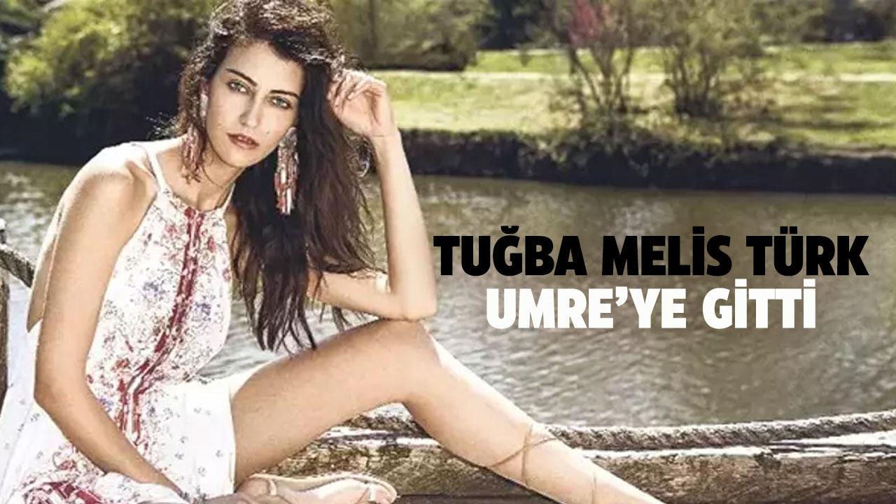 Ünlü oyuncu Tuğba Melis Türk, Umre'ye gitti