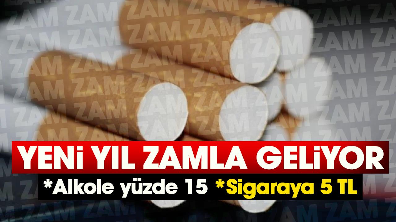 Yeni yılda alkole yüzde 15 sigaraya 5 TL zam bekleniyor