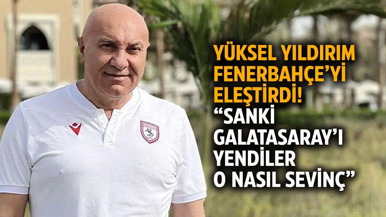 Yüksel Yıldırım Fenerbahçe'yi eleştirdi! Beraberlik sonrası yaşanan kutlamaya şaşırdım