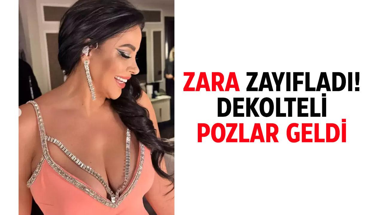 Zara iğne ipliğe döndü! Derin dekolteli konser kıyafeti geldi
