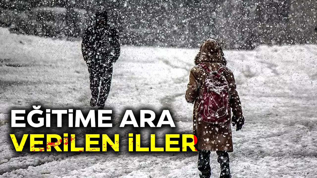 12 Ocak Pazartesi kar tatili olan il ve ilçeler hangileri?