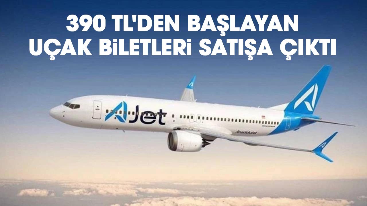 390 TL'den başlayan uçak biletleri satışa çıktı