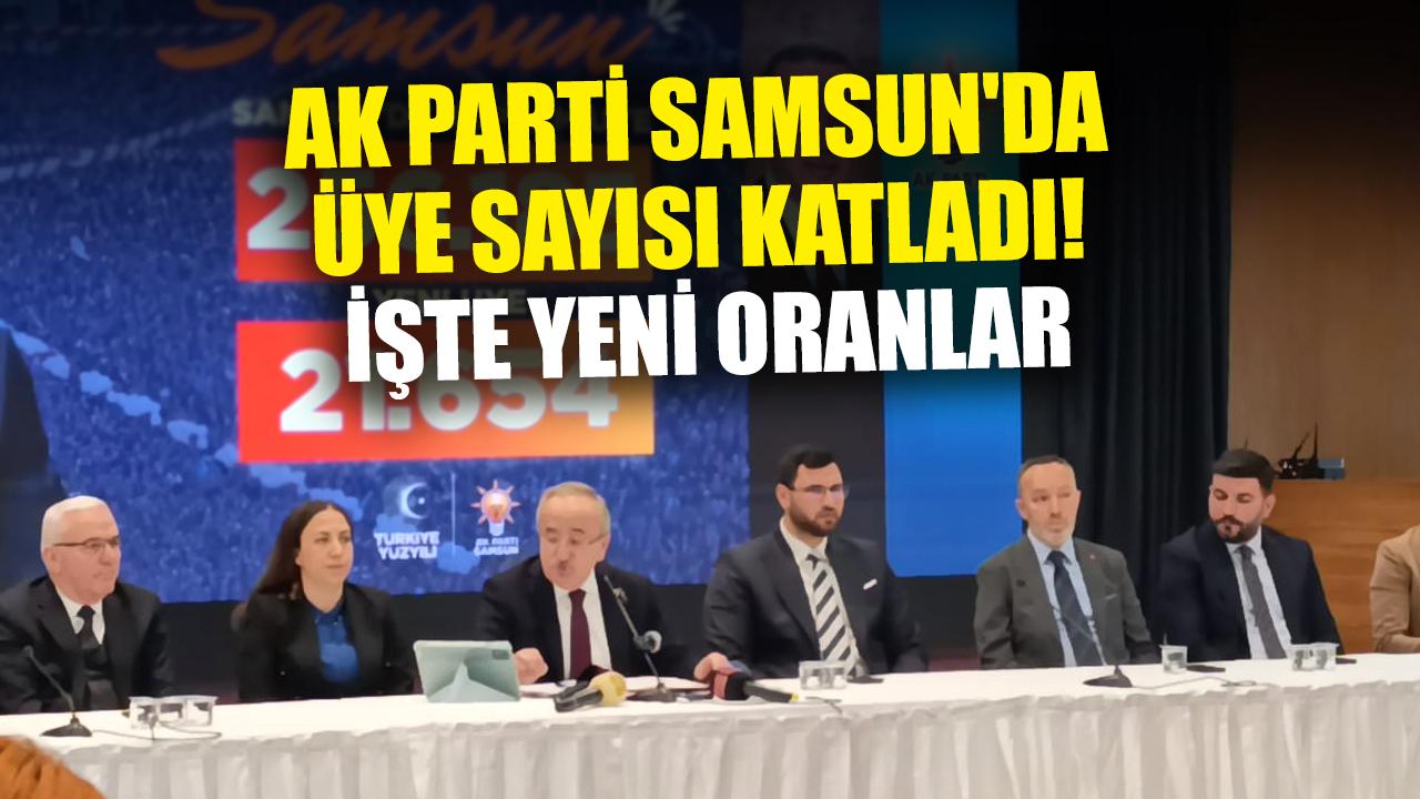 AK Parti Samsun'da üye sayısı katladı! İşte yeni oranlar