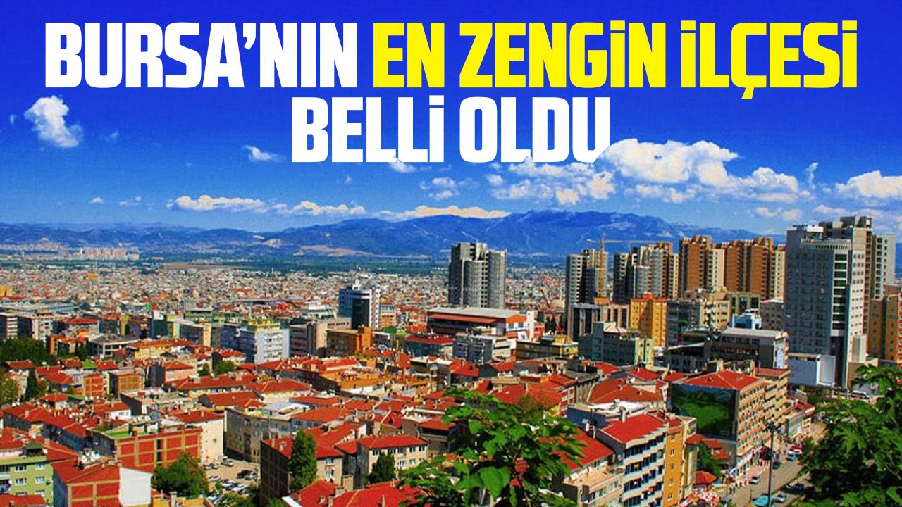 Bursa'nın sosyoekonomik düzeyi en yüksek ilçesi belli oldu
