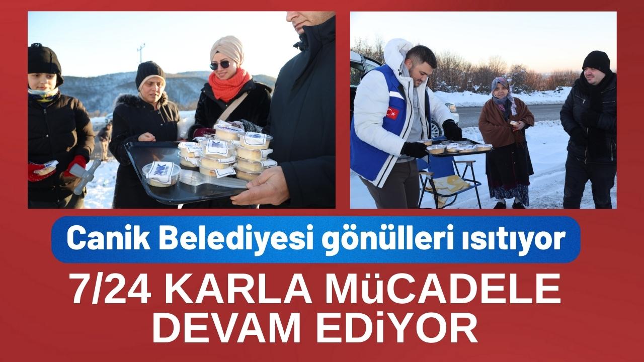 Canik Belediyesi'nden gönülleri ısıtan ikram