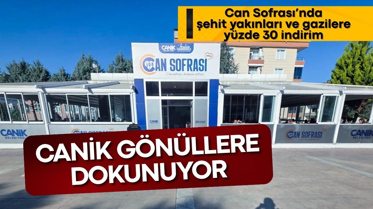 Canik Can Sofrası'nda şehit yakınları ve gazilere yüzde 30 indirim