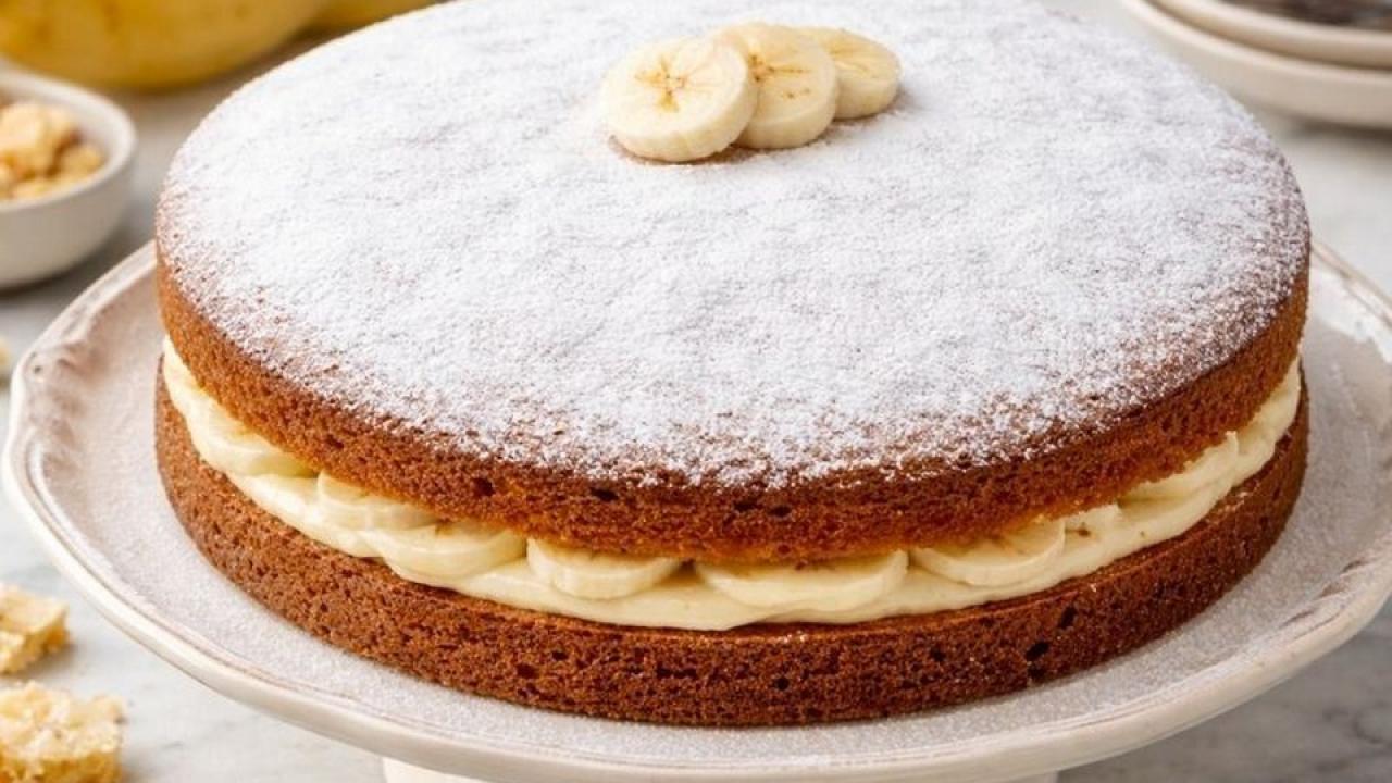 Çay saatlerinin yıldızı muzlu Alman pastası tarifi