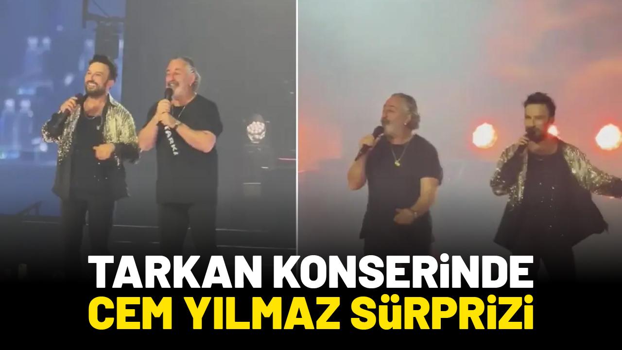 Cem Yılmaz Tarkan konserinde sahneye çıktı