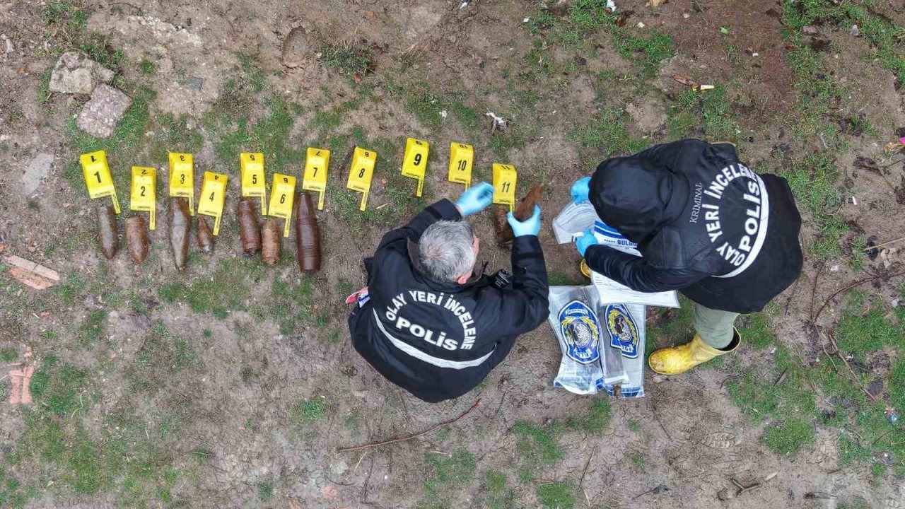 Çocukların oynadığı cisimler mühimmat çıktı: 11 adet top mermisi muhafaza altına alındı