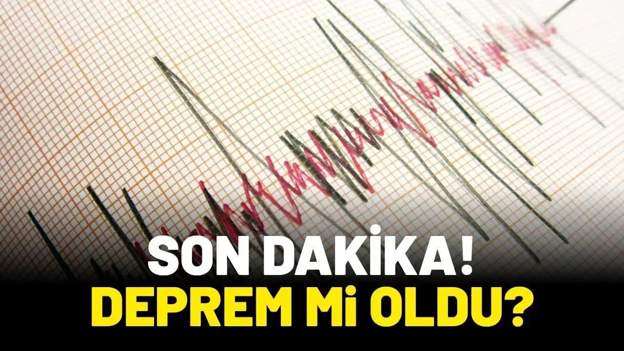 Deprem mi oldu? 29 Ocak Perşembe Balıkesir'de deprem