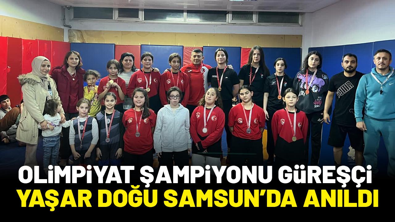 Eski milli güreşçi Yaşar Doğu Samsun'da anıldı
