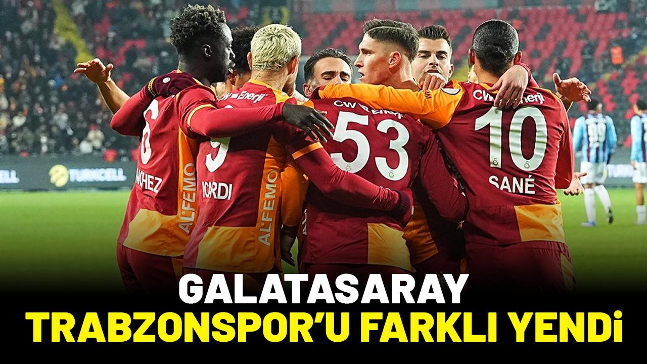 Galatasaray Trabzonspor'u farklı yendi