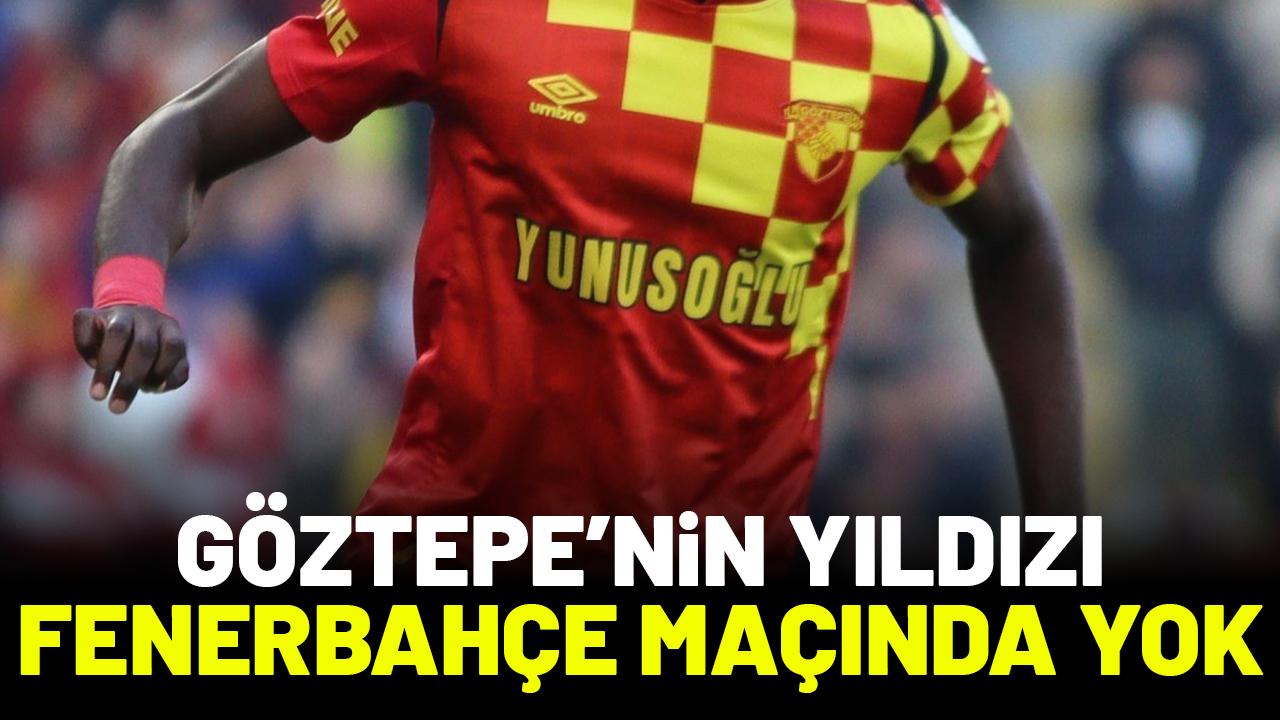 Göztepe'nin yıldız savunmacısı Fenerbahçe maçında forma giyemeyecek