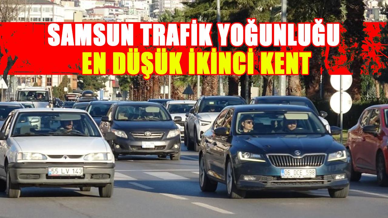 Halit Doğan açıkladı: Samsun, büyükşehirler arasında trafik yoğunluğu en düşük ikinci kent