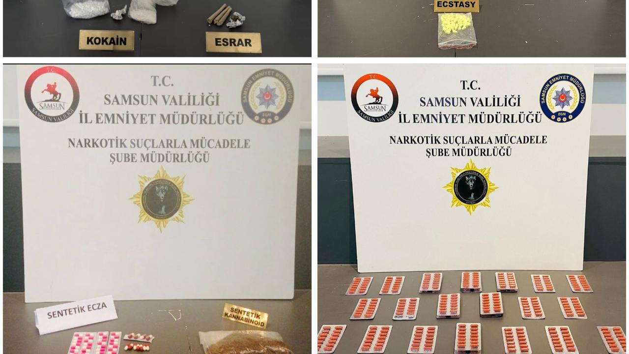 İlkadım ve Atakum'da narkotik operasyonu! 4 gözaltı