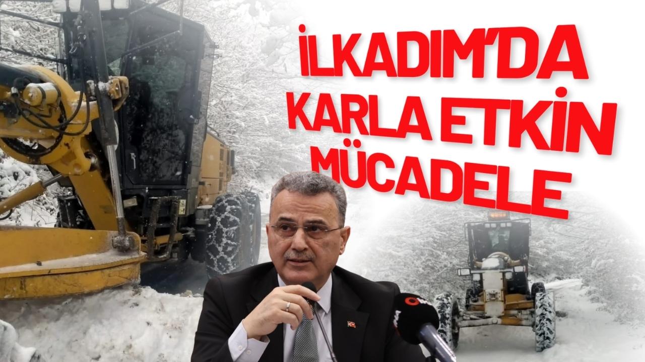İlkadım’da karla etkin mücadele