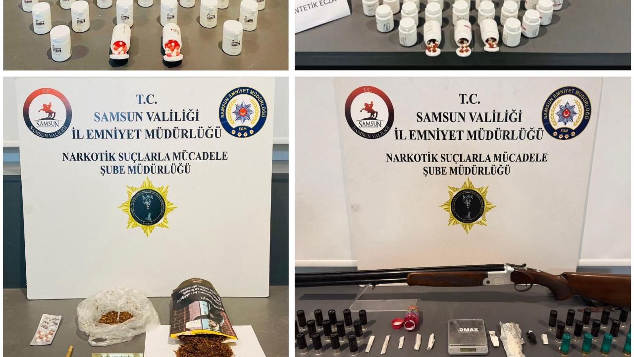 İlkadım’da uyuşturucu ve silahlar ele geçirildi