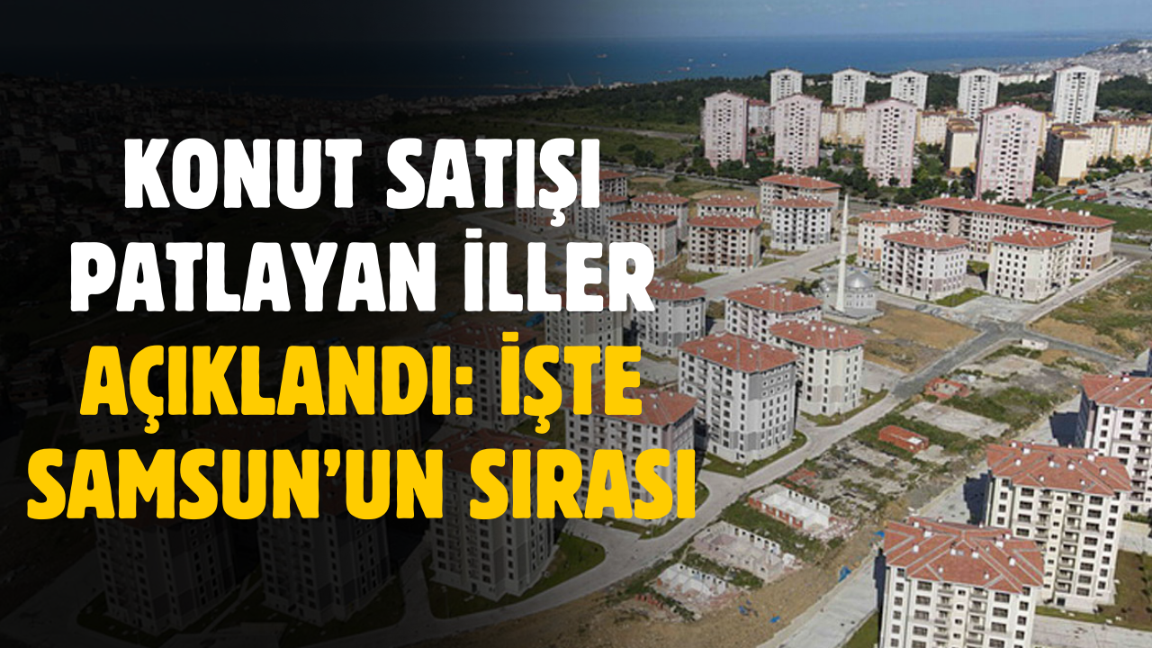 Konut satışının en çok arttığı 10 il belli oldu: işte Samsun'un sırası