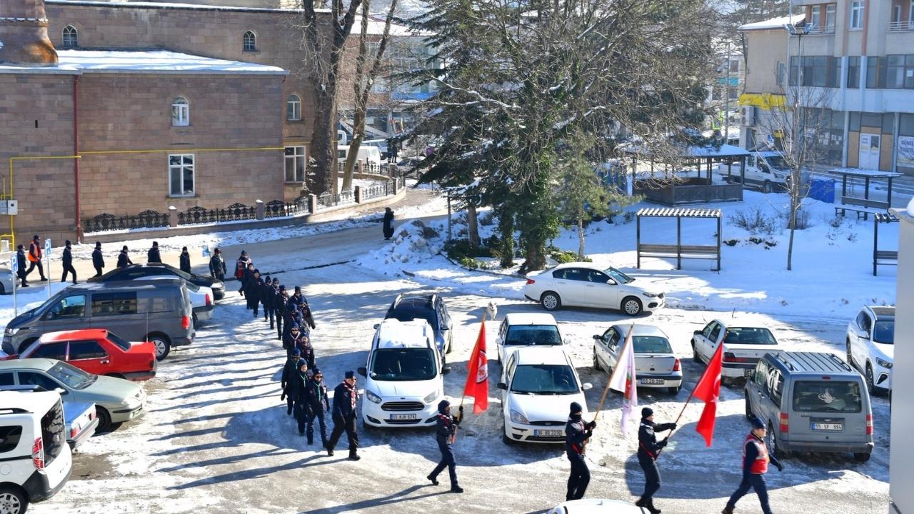 Ladik'te izciler kamp yaptı