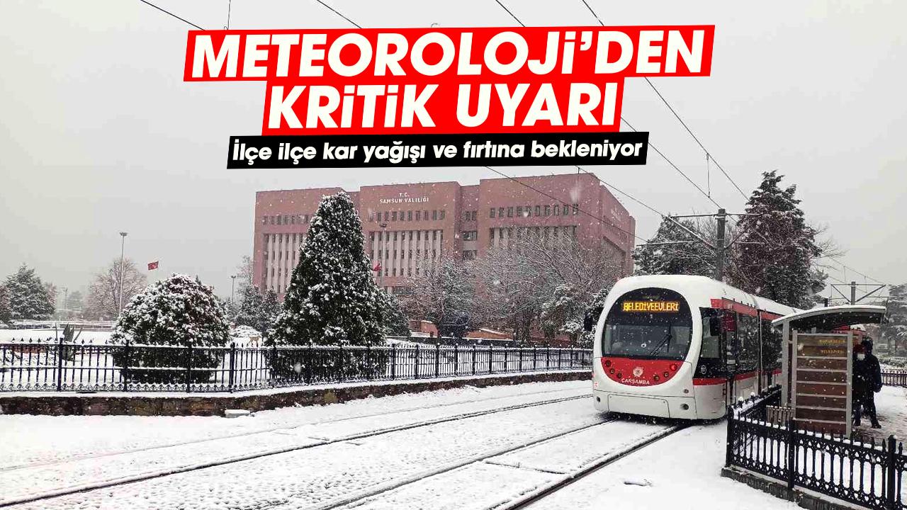 Meteoroloji’den kritik uyarı: İlçe ilçe kar yağışı ve fırtına bekleniyor