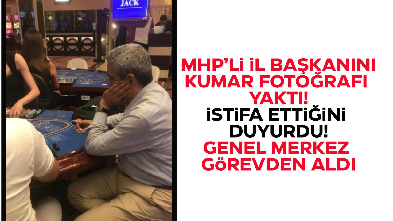 MHP'li il başkanı kumar fotoğraflarının sızmasının ardından istifa etti