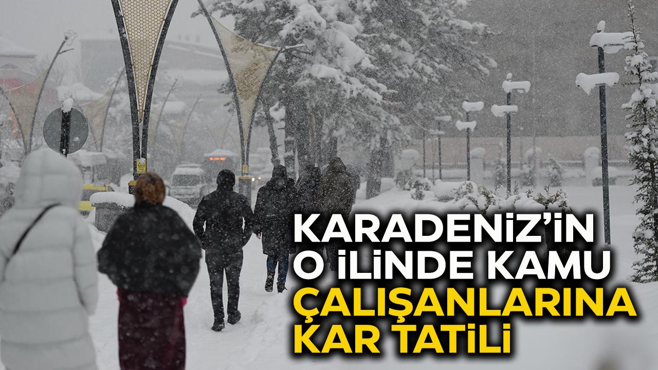 O ilde kamu çalışanlarına kar tatili