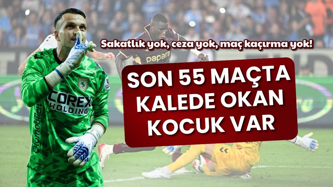 Okan Kocuk Samsunspor'un Süper Lig'deki son 55 maçında forma giydi