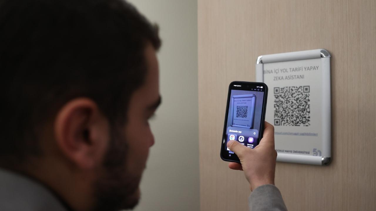 OMÜ'den görme engelliler için Yapay Zeka Görme Engelli Asistanı hizmeti