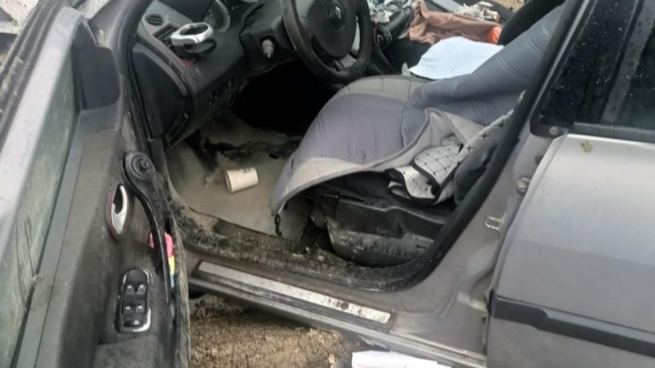 Otomobil takla attı sürücüsü yaralandı