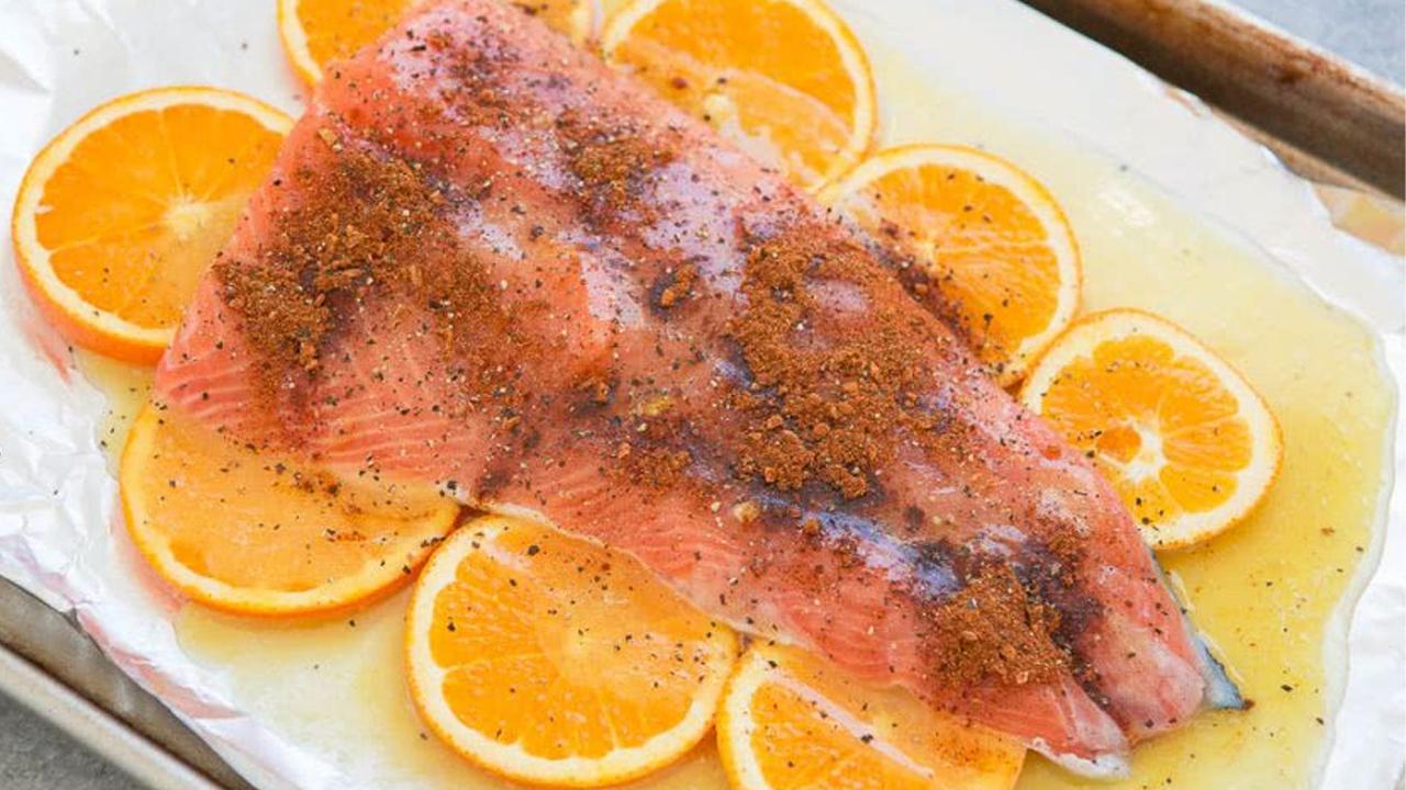 Portakal soslu somon tarifi