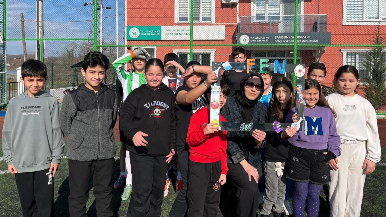 Salıpazarı Gençlik Merkezinde fen etkinlikleri