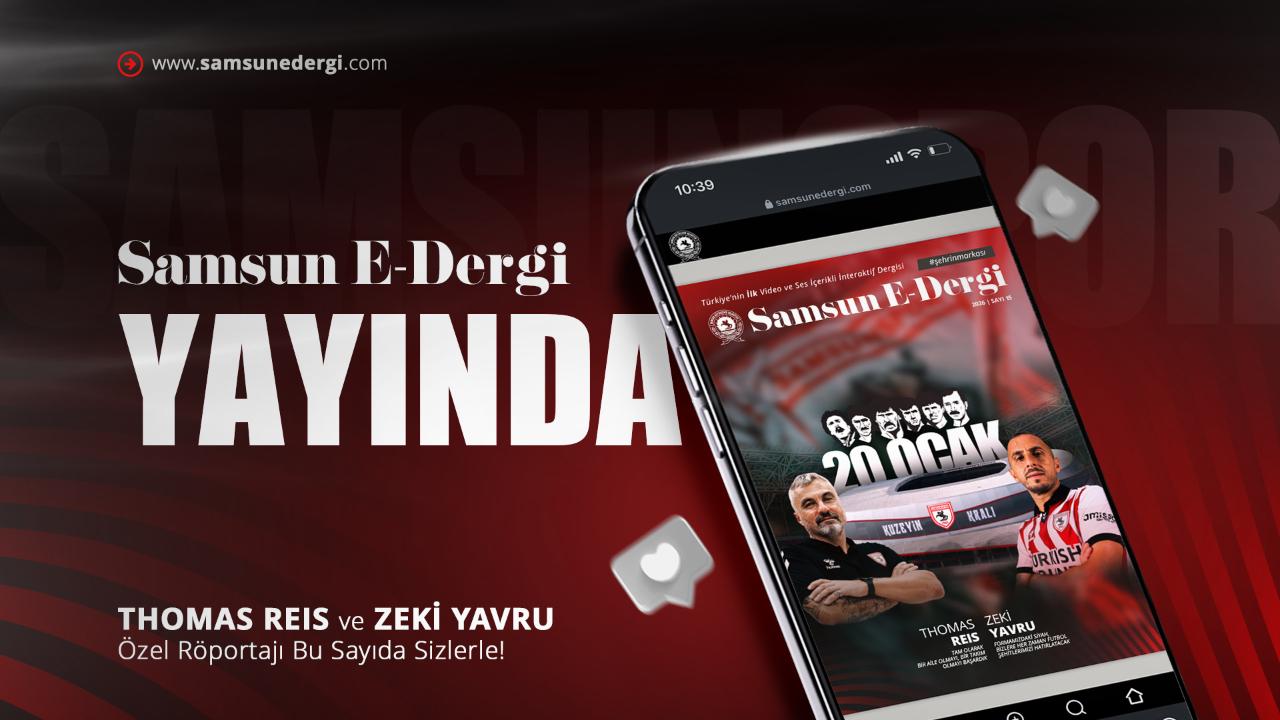 Samsun E-DERGİ’NİN 15. SAYISI YAYINLANDI