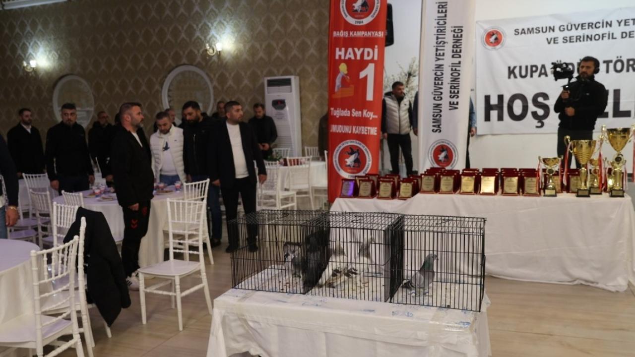 Samsun güvercin severleri ağırladı