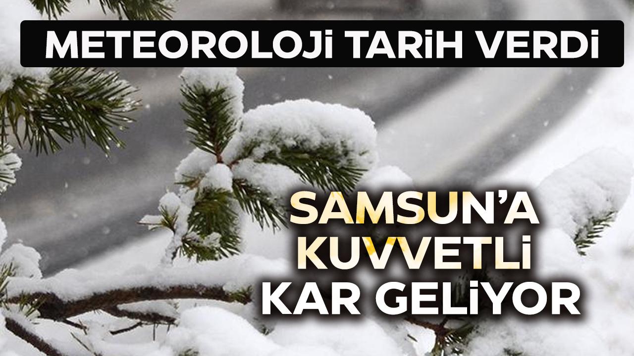 Samsun için kuvvetli kar yağışı uyarısı: Yarın sabah saatlerine dikkat!