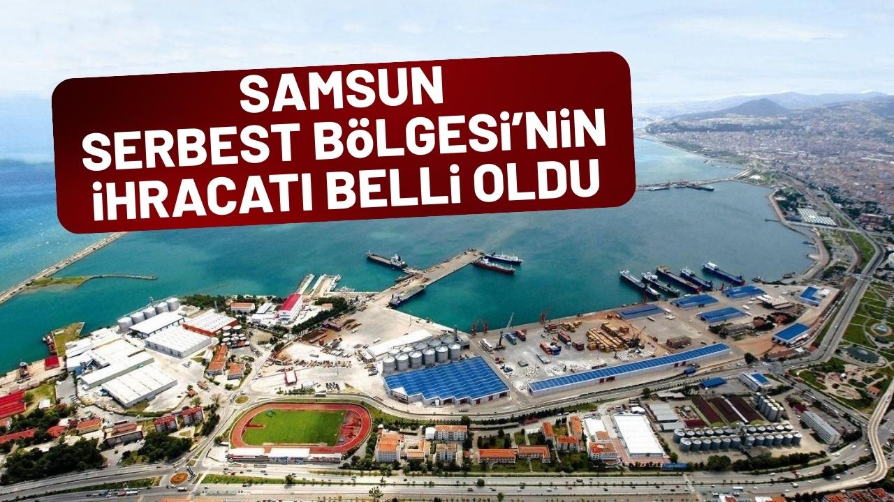 Samsun Serbest Bölgesi'nin ihracatı belli oldu