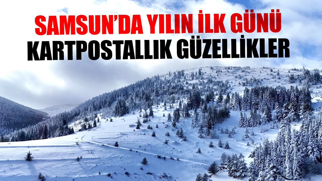 Samsun, yıla kartpostallık manzaralarla başladı