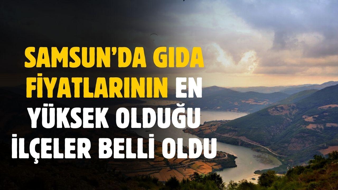 Samsun'da gıda fiyatlarının en yüksek olduğu ilçeler belli oldu
