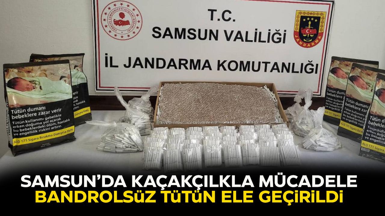 Samsun’da kaçakçılıkla mücadele! Bandrolsüz tütün ürünleri ele geçirildi