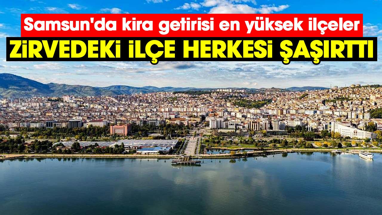 Samsun'da kira getirisi en yüksek ilçeler: Zirvedeki ilçe herkesi şaşırttı