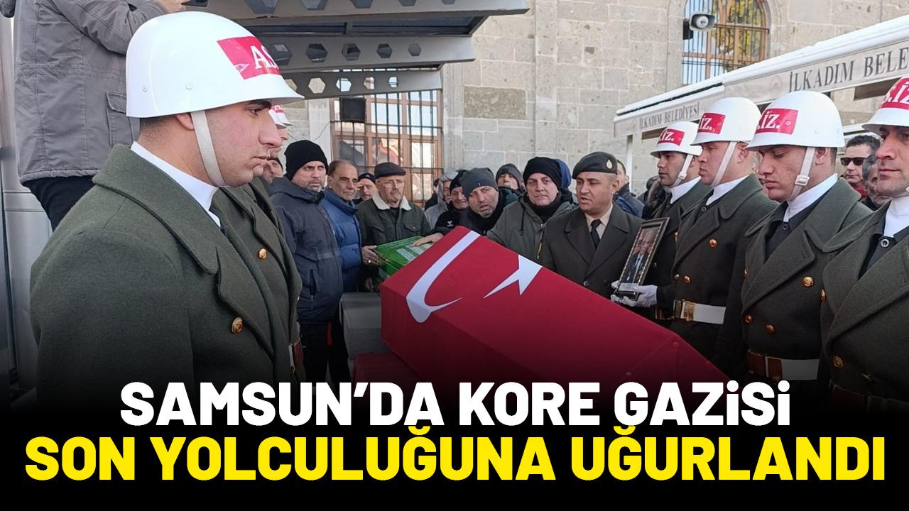 Samsun'da Kore Gazisi son yolculuğuna uğurlandı