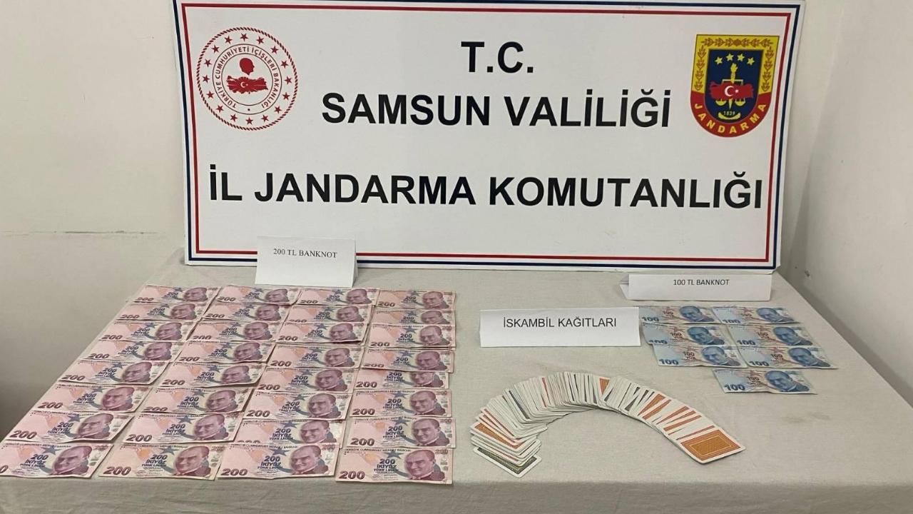 Samsun'da kumar operasyonu: 12 kişiye para cezası