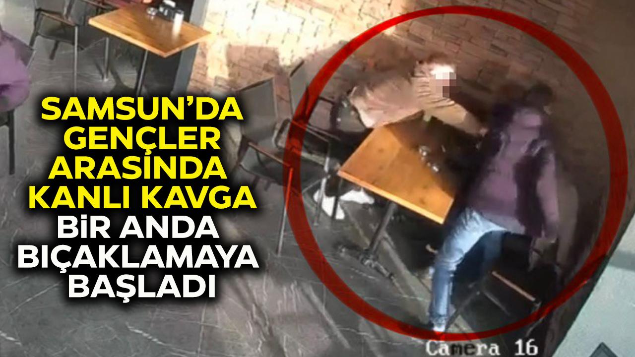 Samsun'da pastanede kanlı kavga! 2 genç bıçaklandı