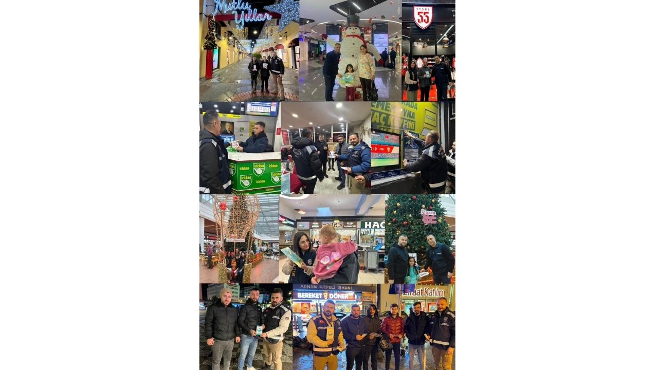 Samsun'da polisler vatandaşları bilgilendirdi