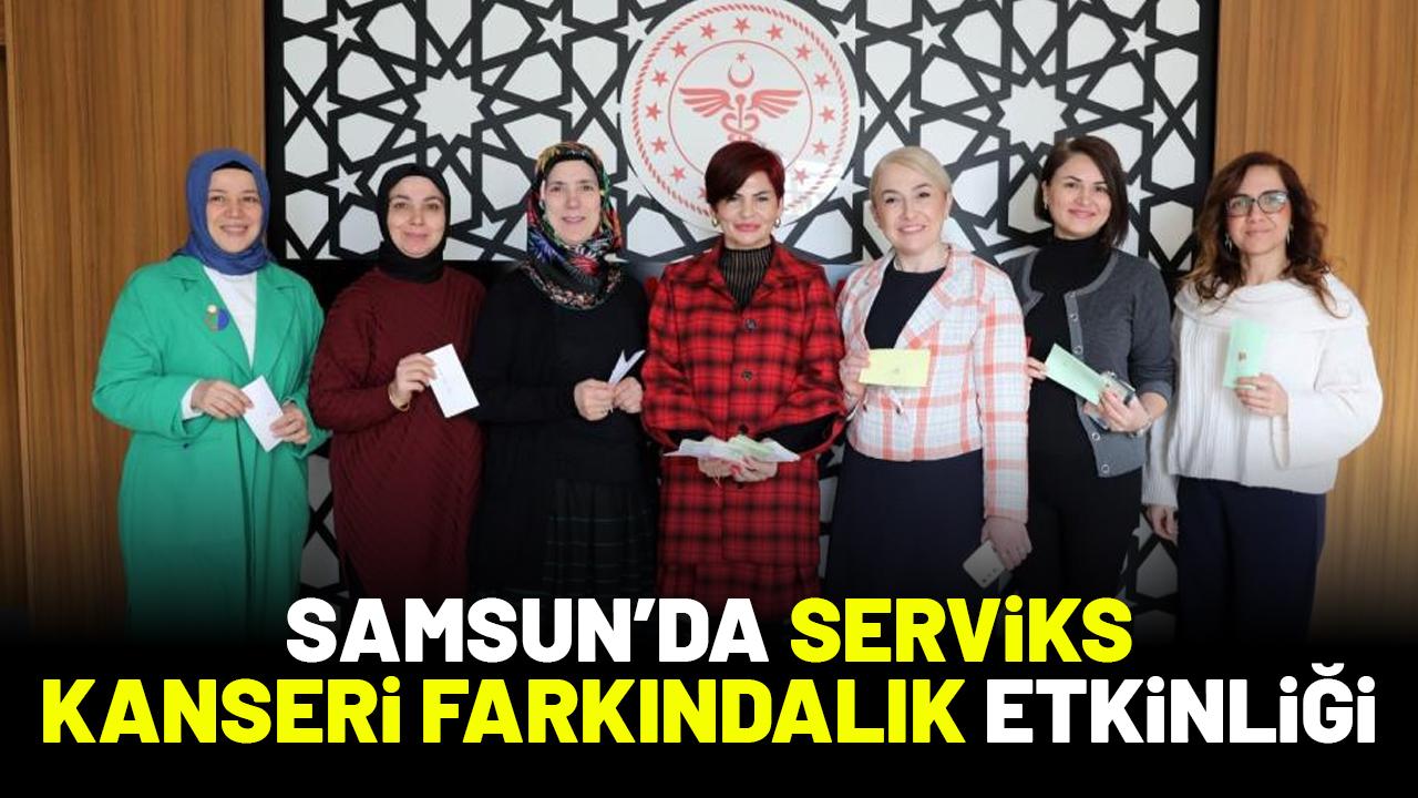 Samsun'da sağlık çalışanlarına serviks kanseri hatırlatması yapıldı