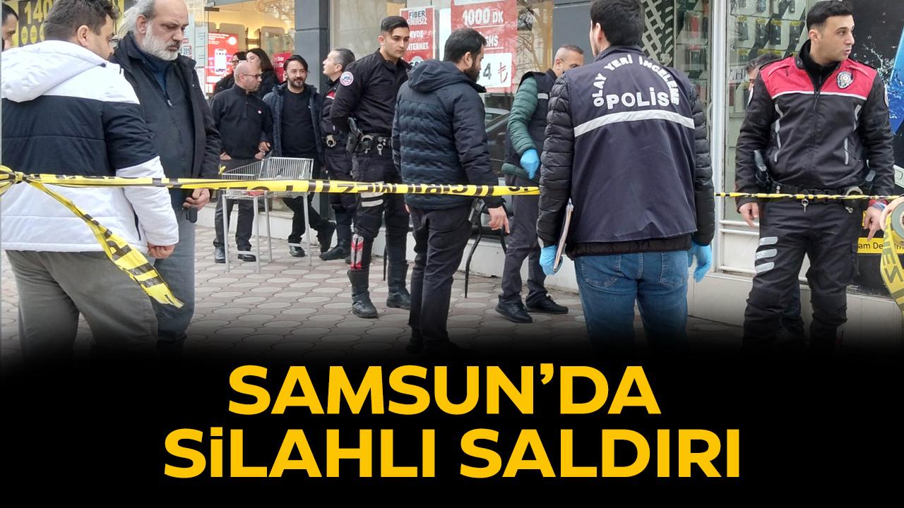 Samsun'da silahlı saldırı! 1 yaralı