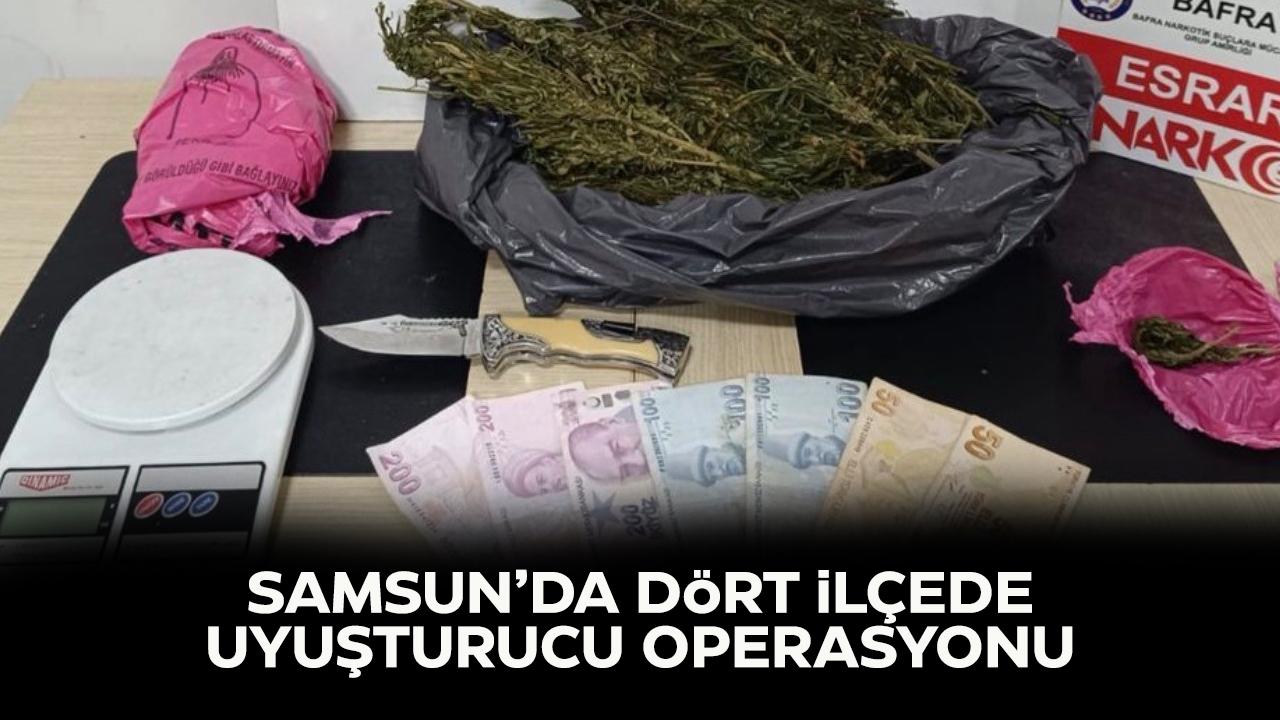 Samsun’da uyuşturucu tacirlerine göz açtırılmadı! 5 şüpheli gözaltında