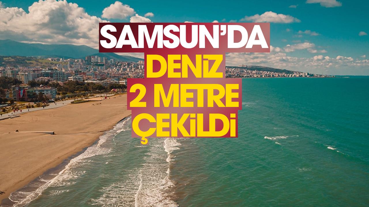 Samsun'da vatandaşları korkutan olay! Deniz 2 metre çekildi